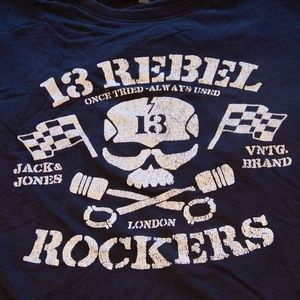 Jack & Jones London 13 Rebel Rockers Motorcycle T-Shirt